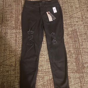 High rise skinny jeans